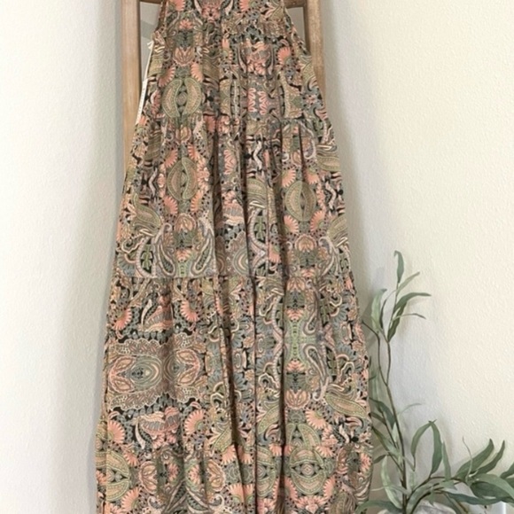 Boheme Floral Halter Maxi Dress Sz S - Picture 6 of 6